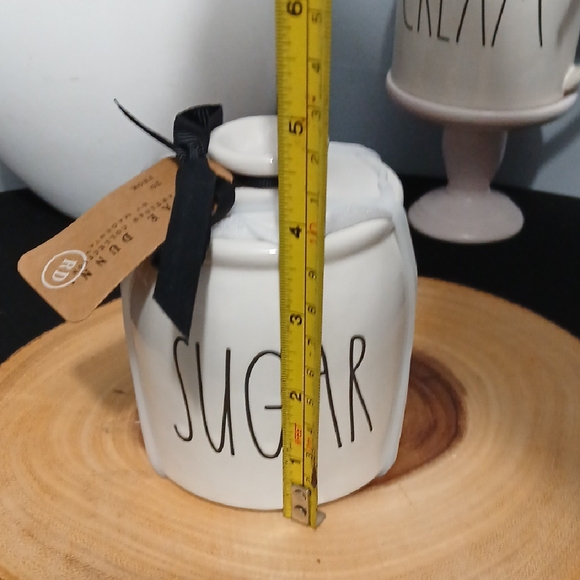 Rae Dunn Ceramic Sugar Canister with Black Text NWT - Picture 2 of 6